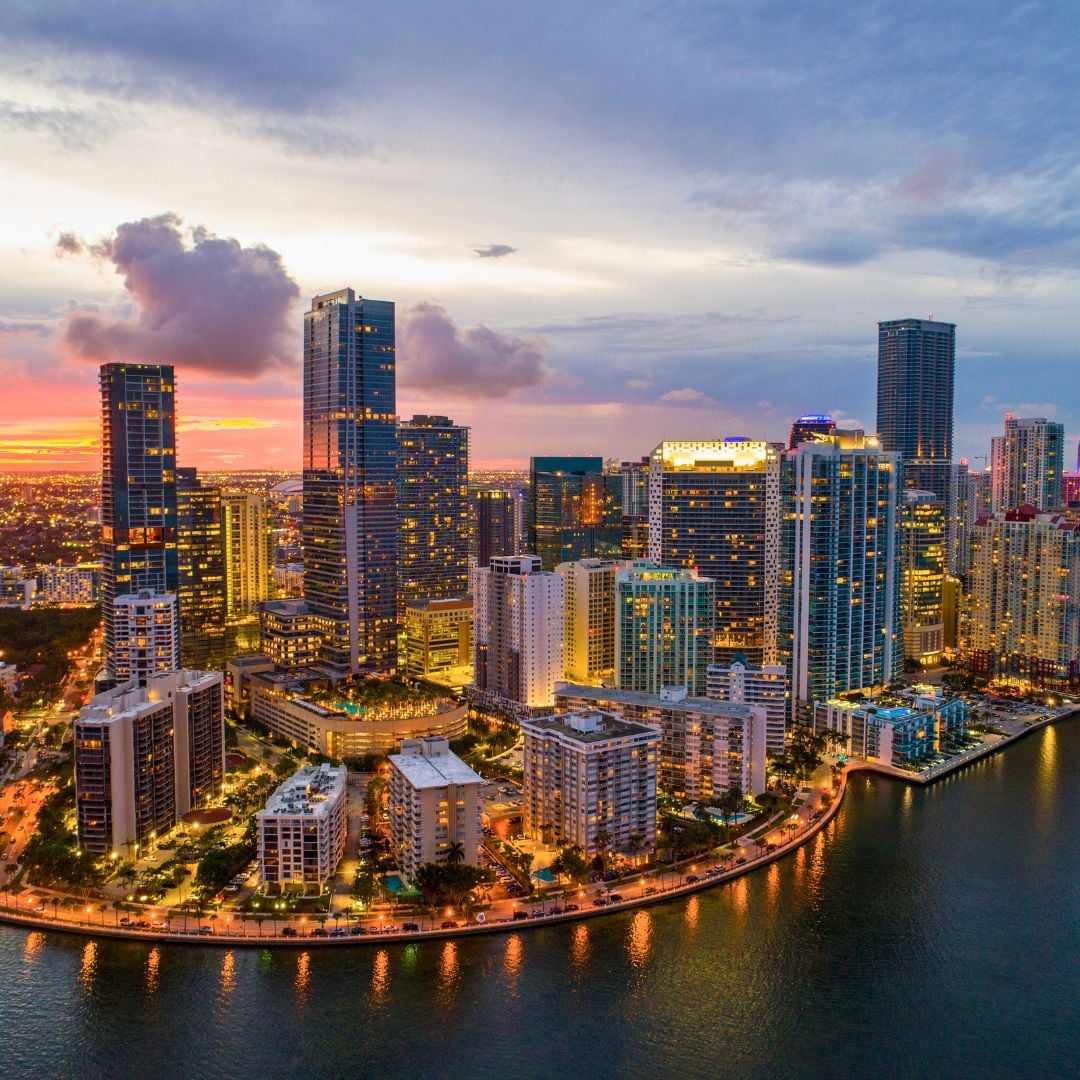Miami business district skyline representing South Florida IT support