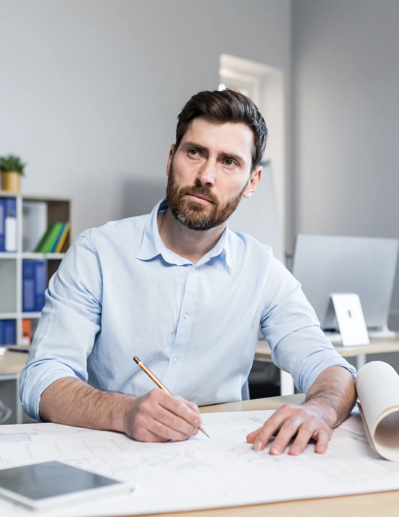 Architecture firm collaborating remotely with secure IT infrastructure