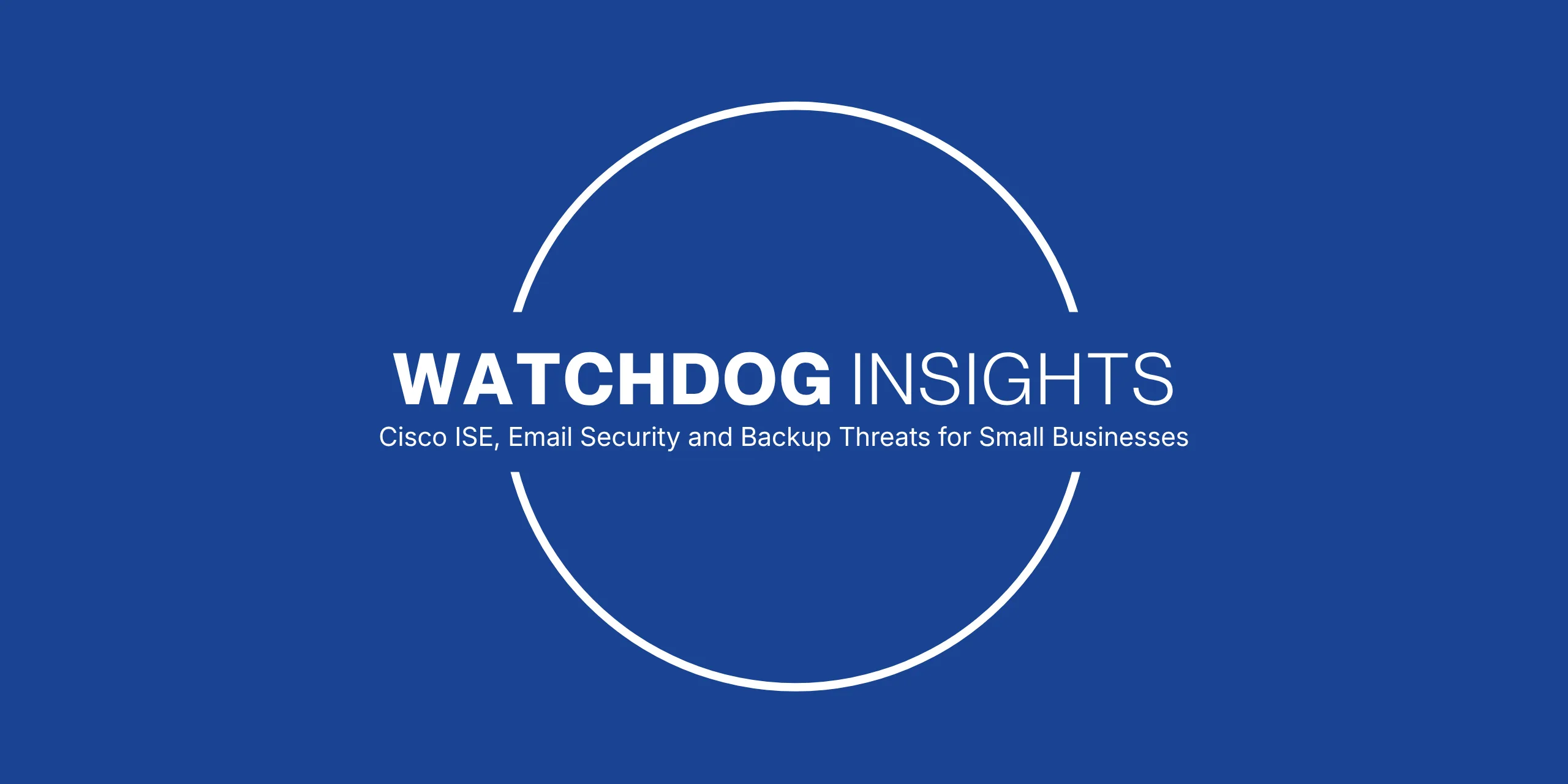Watchdog Insights: Cisco ISE, Email Security and Backup Threats for Small Businesses